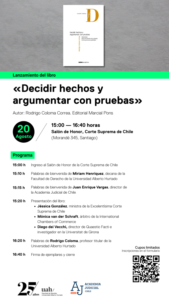 Presentacion libro Decidir hechos y argumentar con pruebas